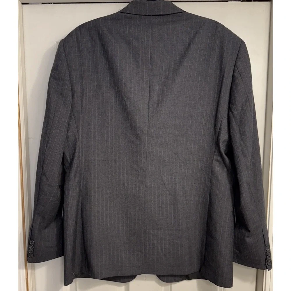 HART SCHAFFNER MARX Blazer Men's 44R‎ Gray Pinstripe Australian Wool